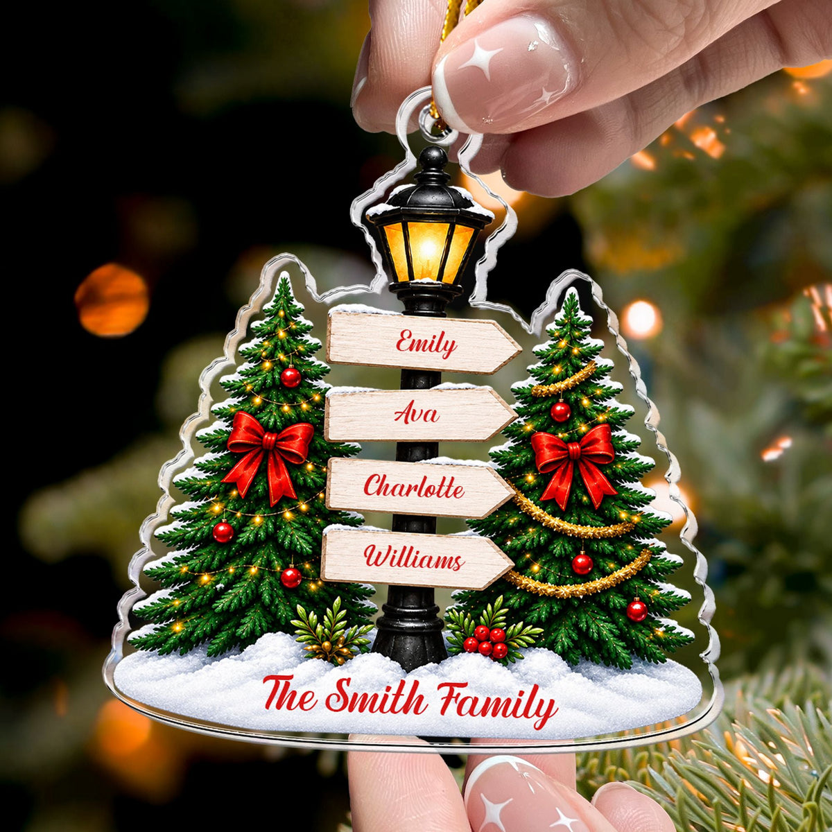 Custom_Family_Name_Christmas_Signpost_Gift_For_Family_Personalized_Ornament_2