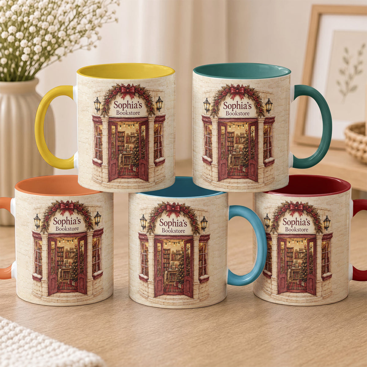 Custom_Name_Bookstore_Christmas_Personalized_Mug_0