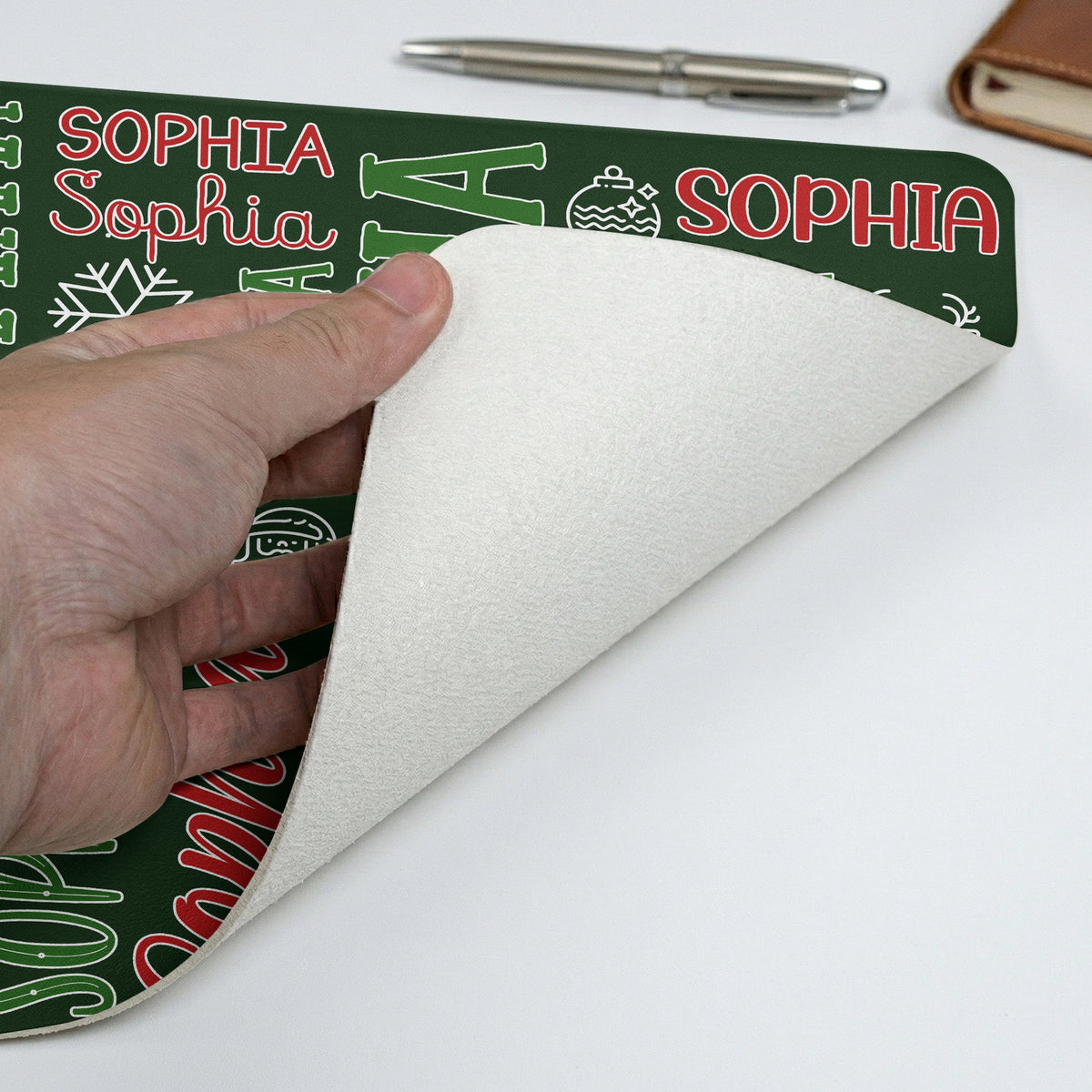 Custom Name Desk Decor Christmas Gifts For Her, Him, Coworkers - Personalized Desk Mat