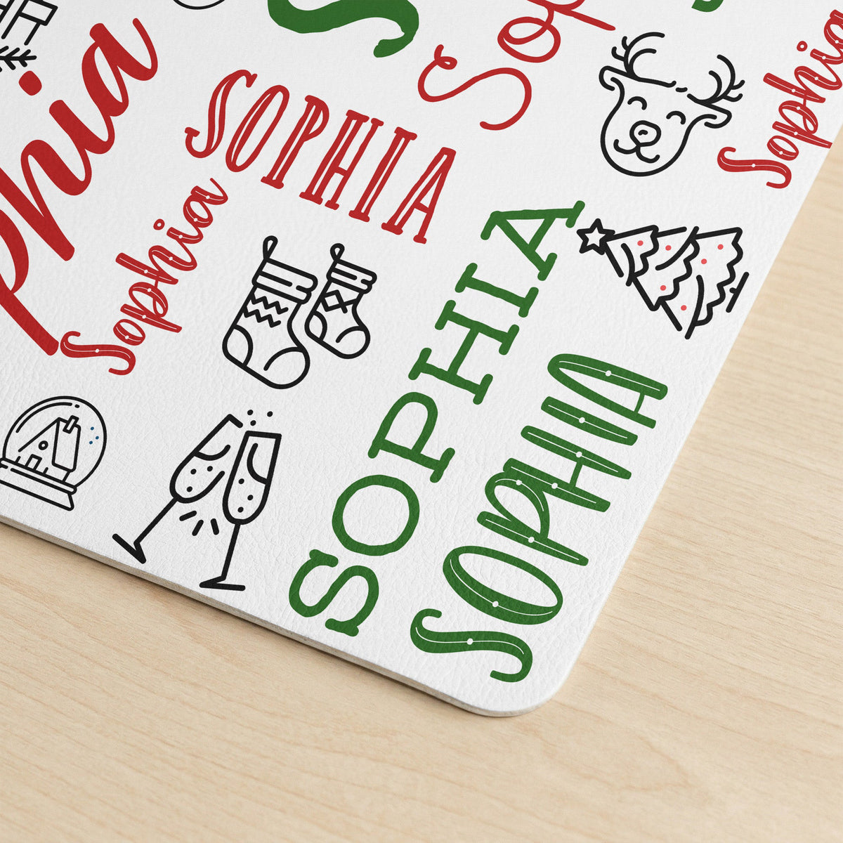 Custom Name Desk Decor Christmas Gifts For Her, Him, Coworkers - Personalized Desk Mat