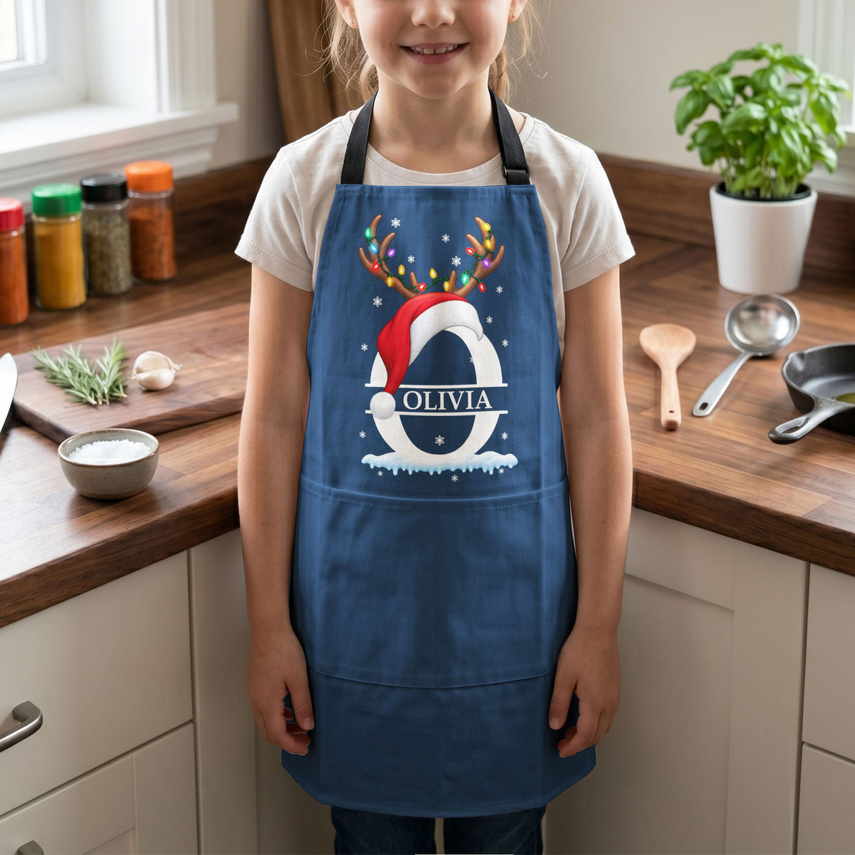 Custom Name Matching Family Christmas - Personalized Apron