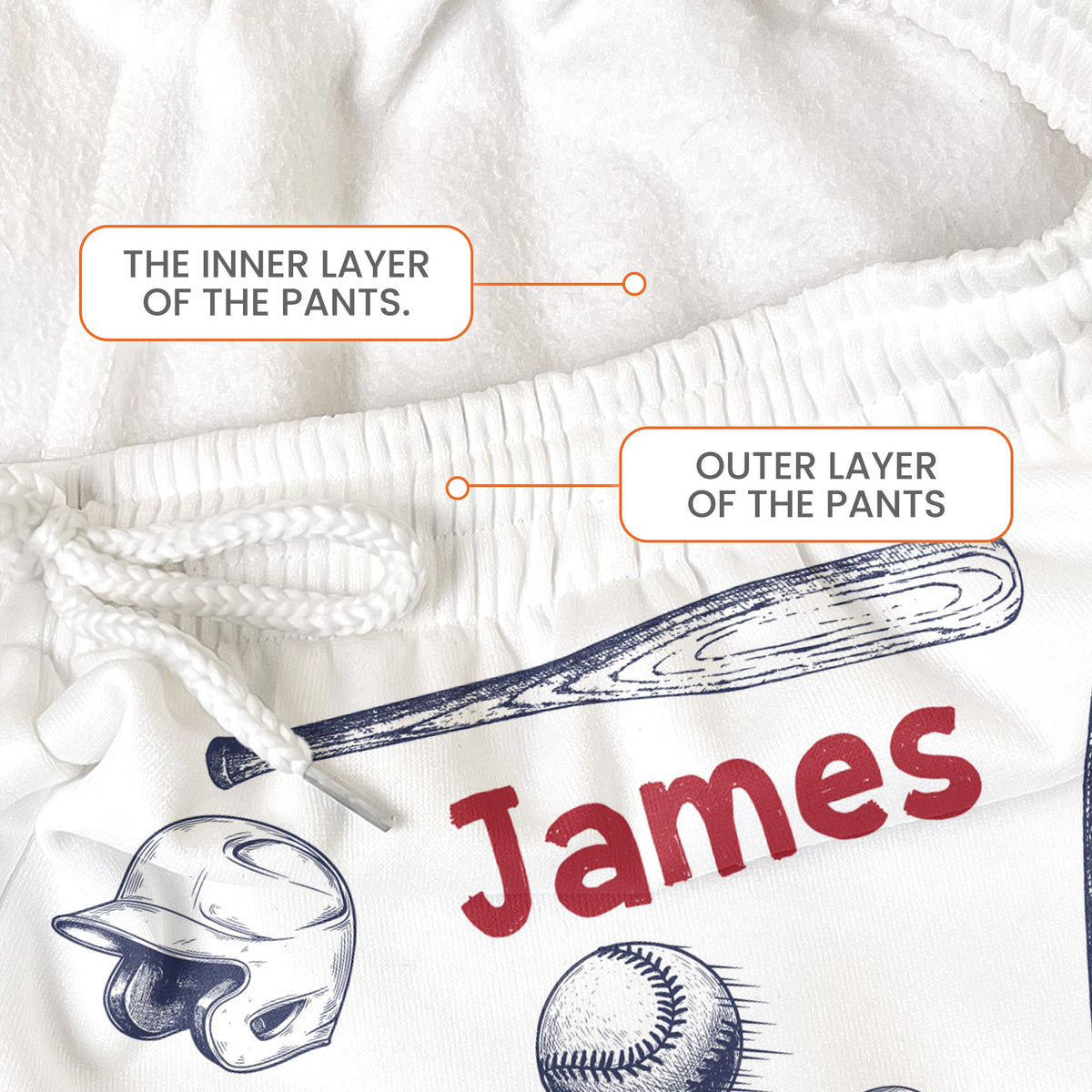Custom Name & Number For Baseball Players New Version - Personalized Lounge Pants