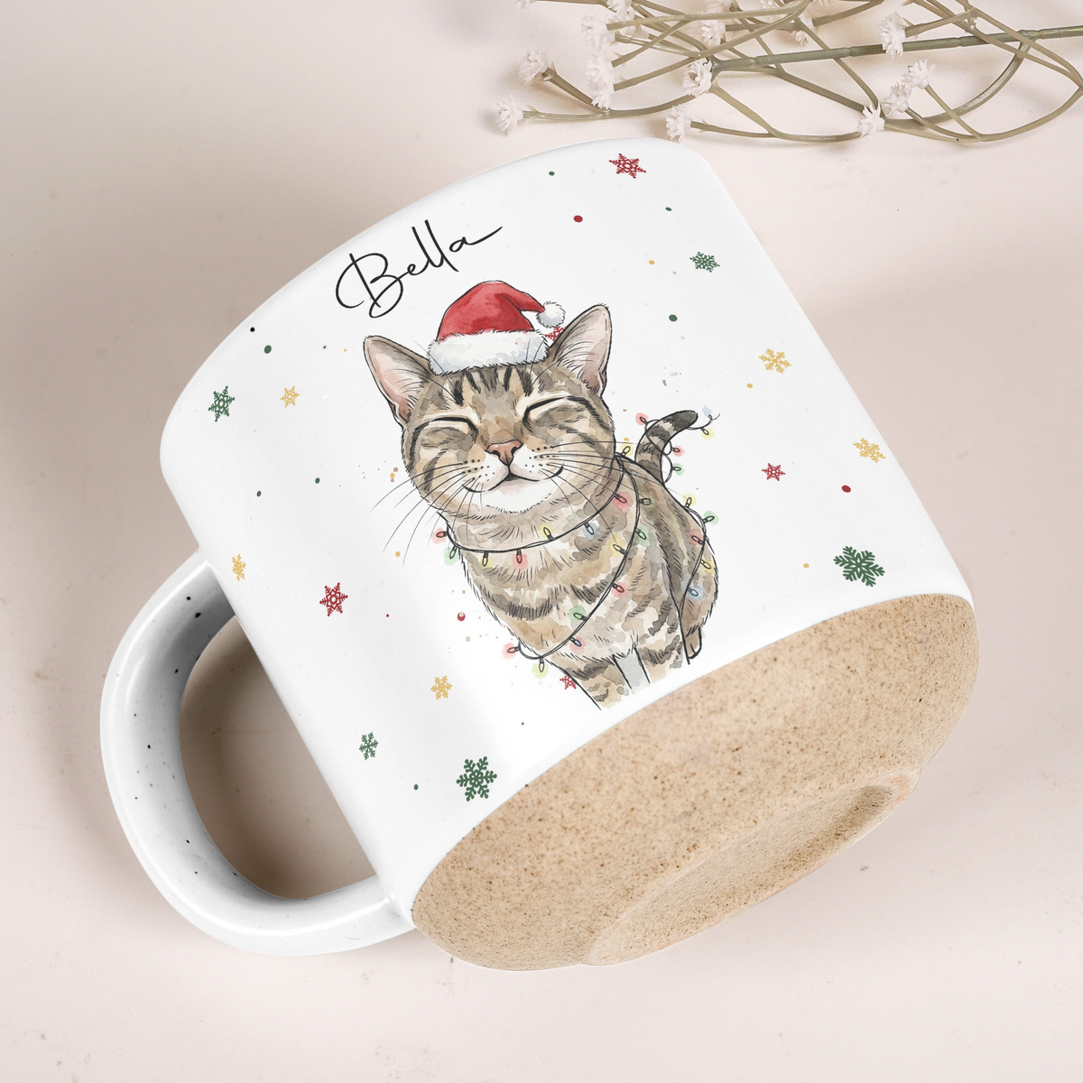 Custom Pet Christmas Vibe Gifts For Pet Lovers - Personalized Pottery Mug