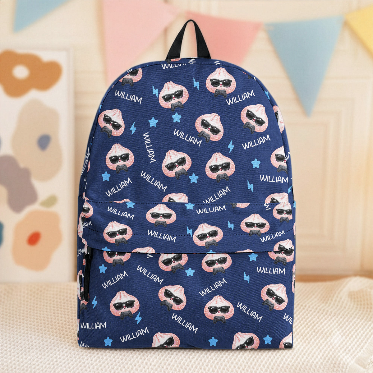 Cute Dumpling Custom Name - Personalized Backpack