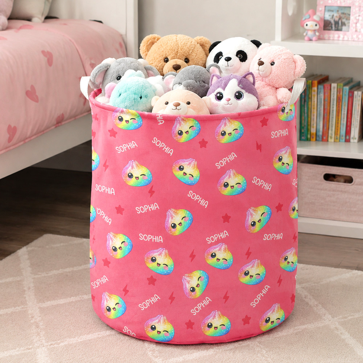 Cute Dumpling Custom Name - Personalized Basket