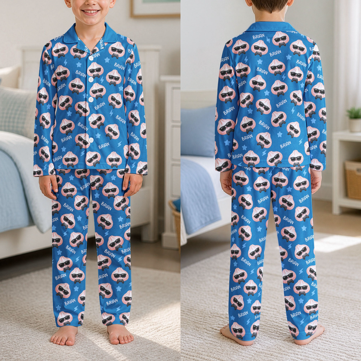 Cute Dumpling Custom Name - Personalized Pajamas
