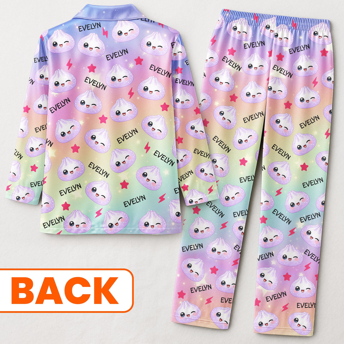 Cute Dumpling Custom Name - Personalized Pajamas