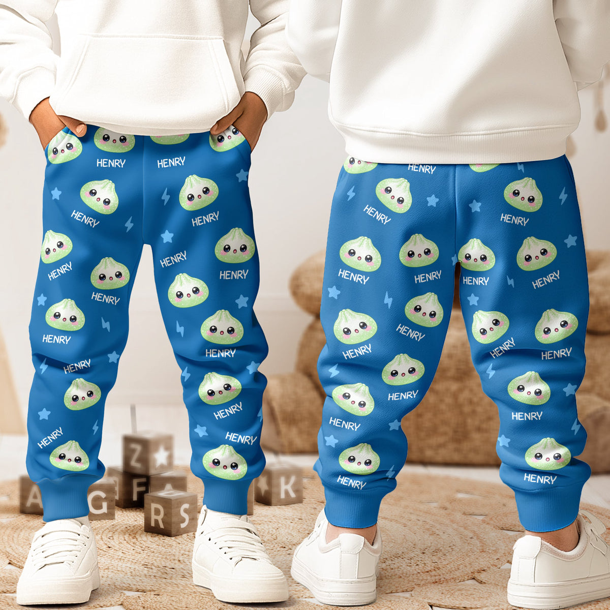 Cute Dumpling Custom Name - Personalized Sweatpants