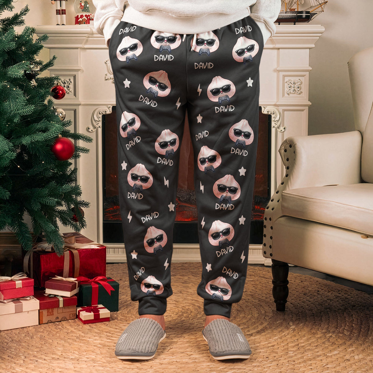 Cute Dumpling Custom Name - Personalized Sweatpants