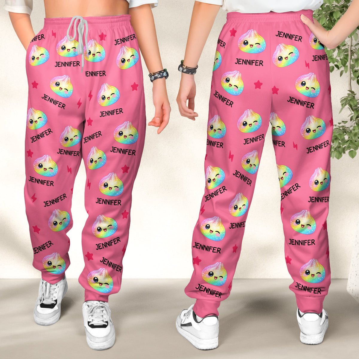 Cute Dumpling Custom Name - Personalized Sweatpants