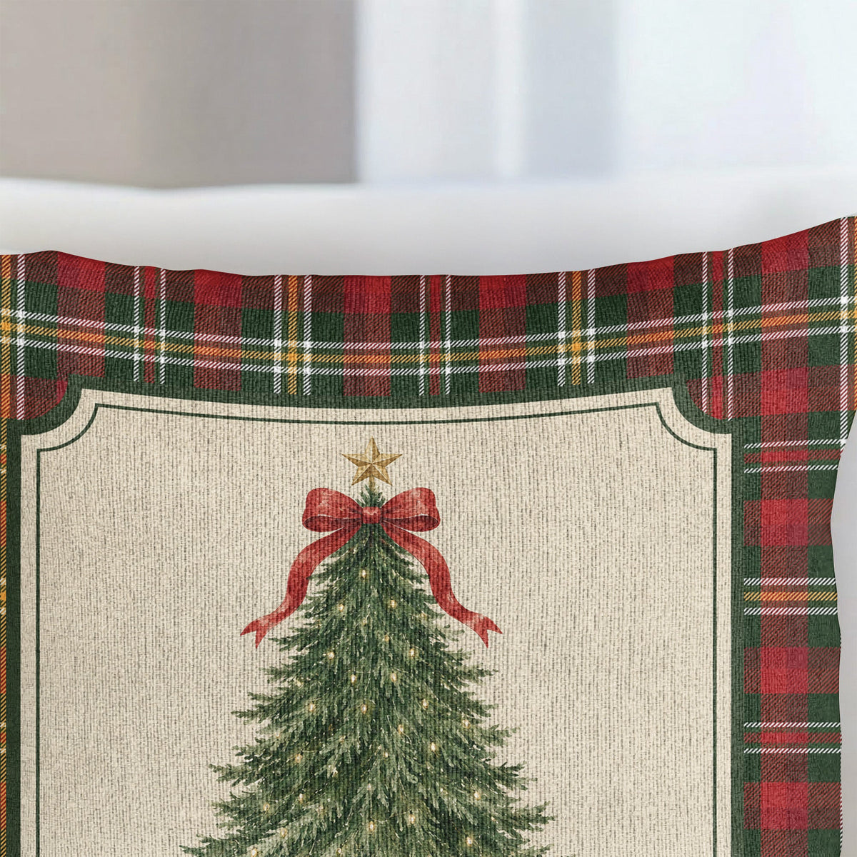 Family Christmas Decoration - Personalized Pillow Cover