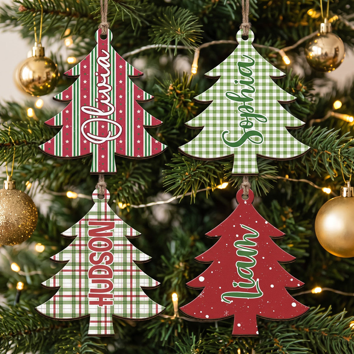 Family_Christmas_Tree_With_Pattern_Personalized_Ornament_1
