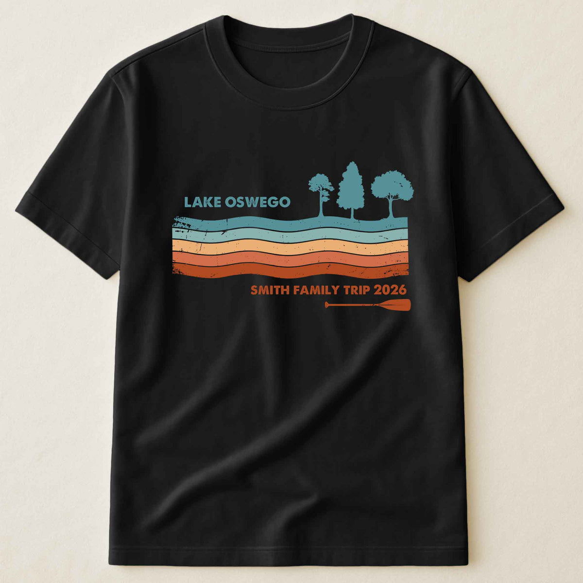 Family Lake Trip Retro, Family Matching Camping - Personalized Shirt