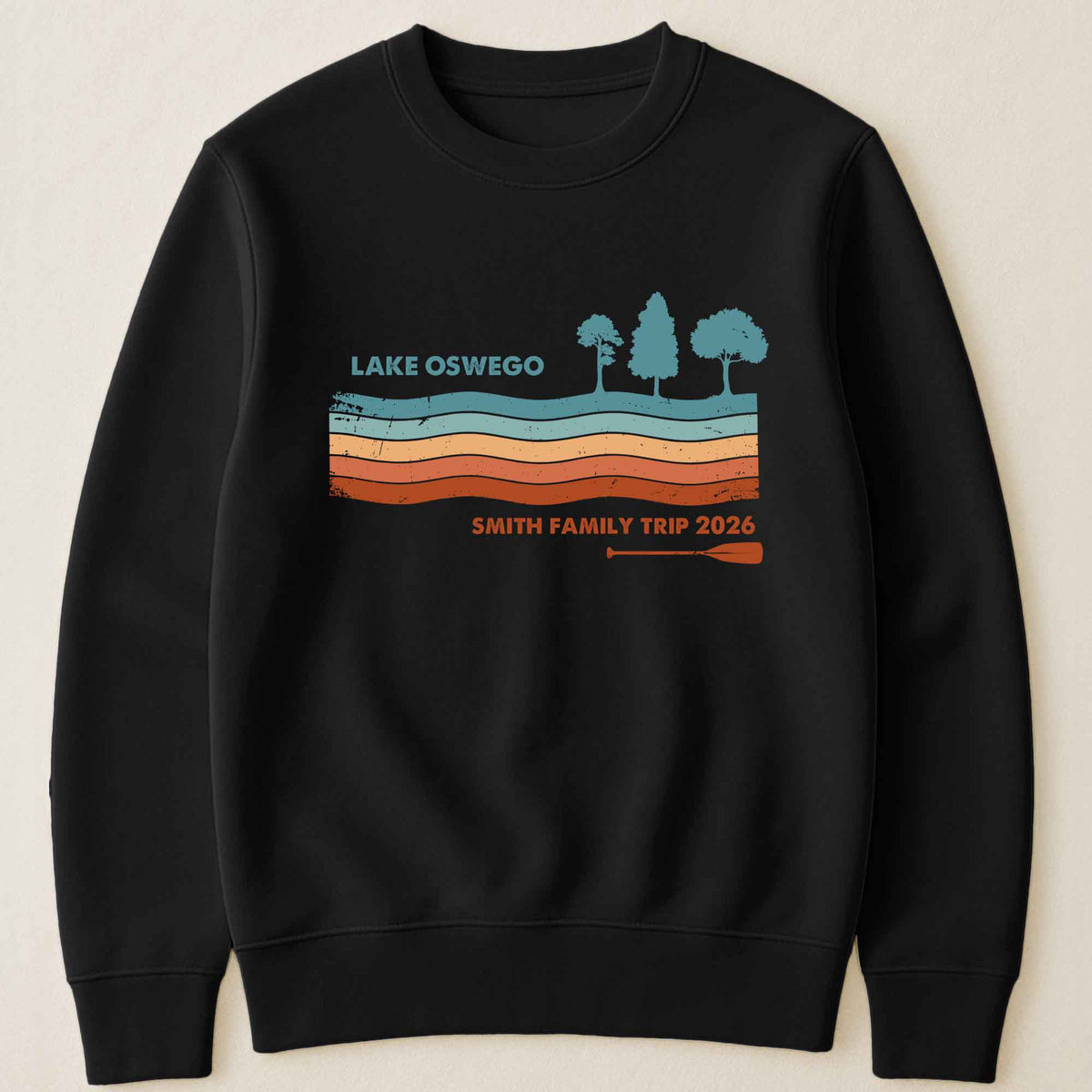 Family Lake Trip Retro, Family Matching Camping - Personalized Shirt