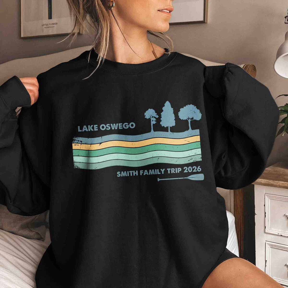 Family Lake Trip Retro, Family Matching Camping - Personalized Shirt