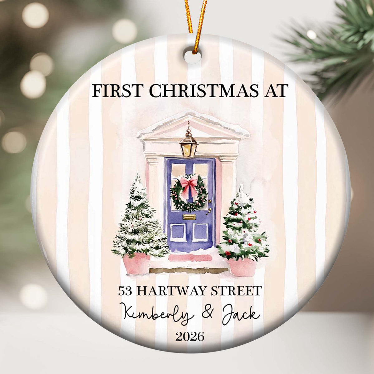 First Christmas Together In New Home Christmas 2026 - Personalized Ornament