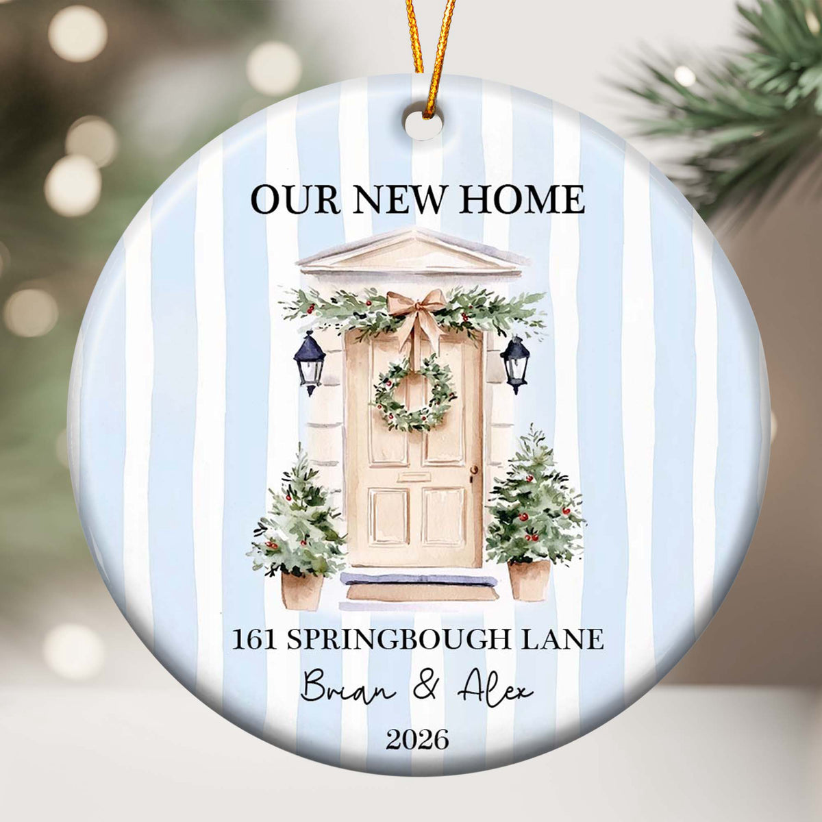 First Christmas Together In New Home Christmas 2026 - Personalized Ornament