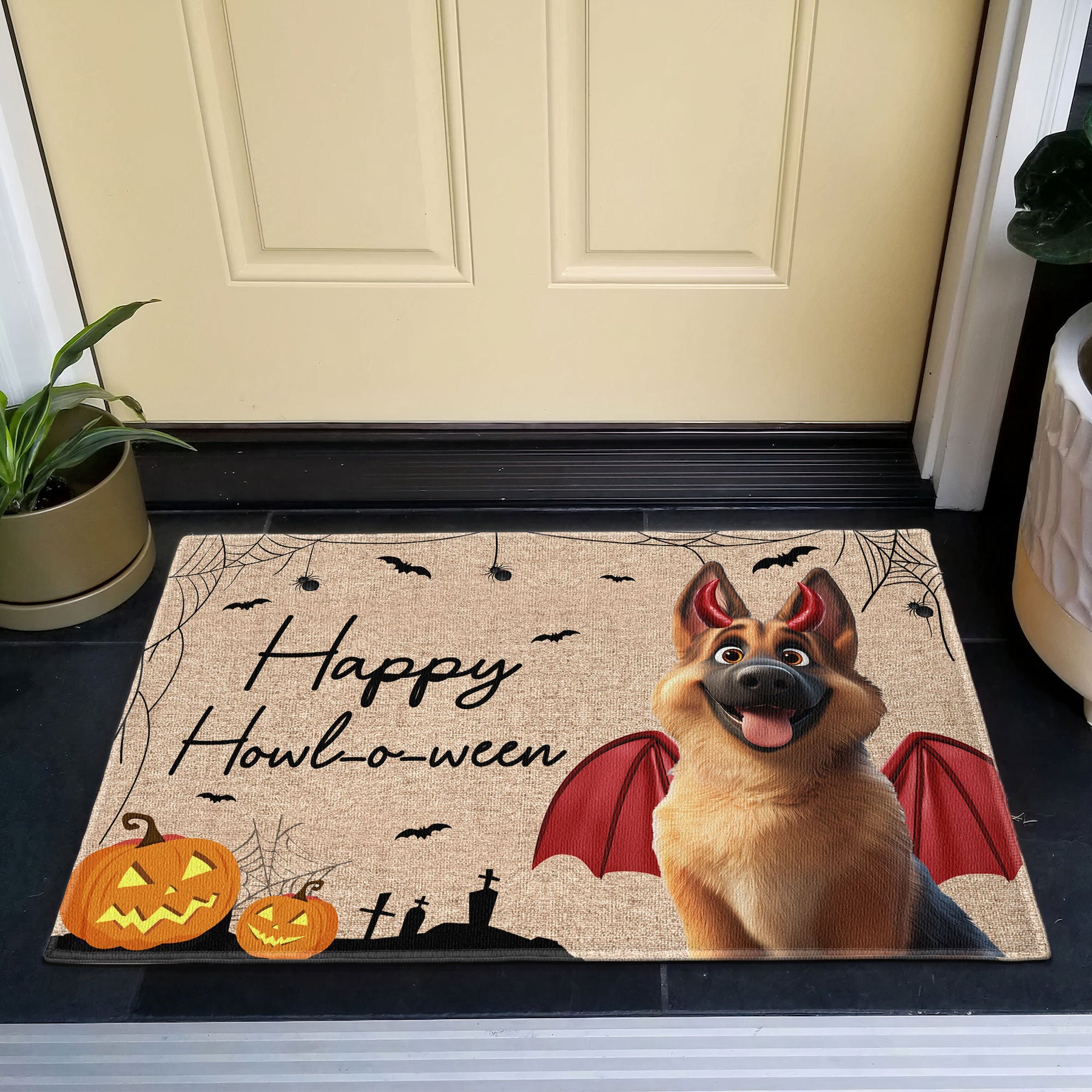 Funny Halloween Gift Decor For Pet Lover - Personalized Doormat