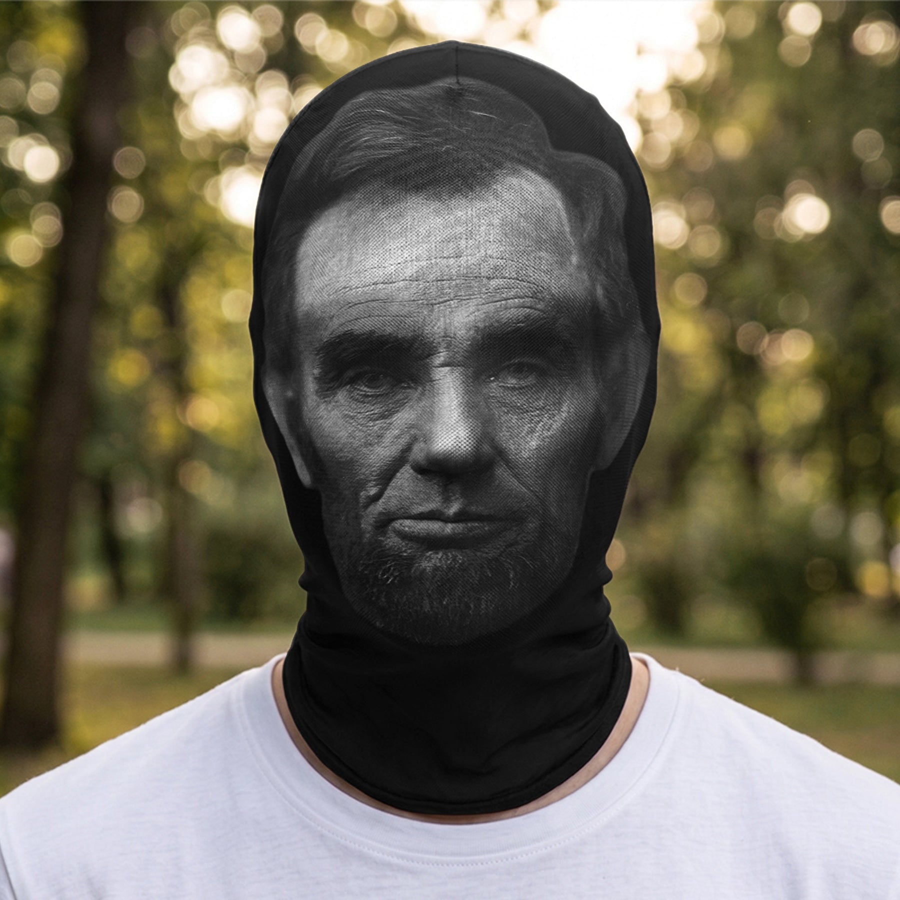 Funny Costume Headwear Upload Photo Vintage Patriotic - Personalized Balaclava Mask