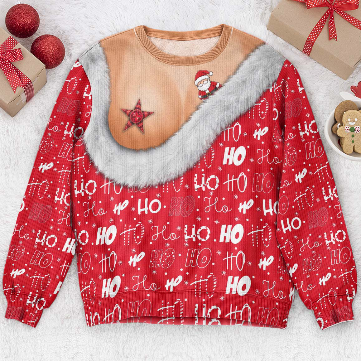 Funny Ugly Sweater Party - For Coworker, Her, Besties, Wife - Personalized Sweater