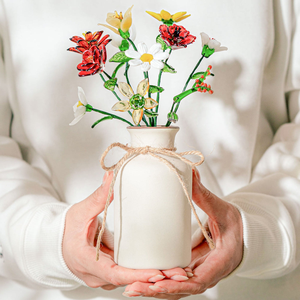 Personalized Glass Birth Month Flowers