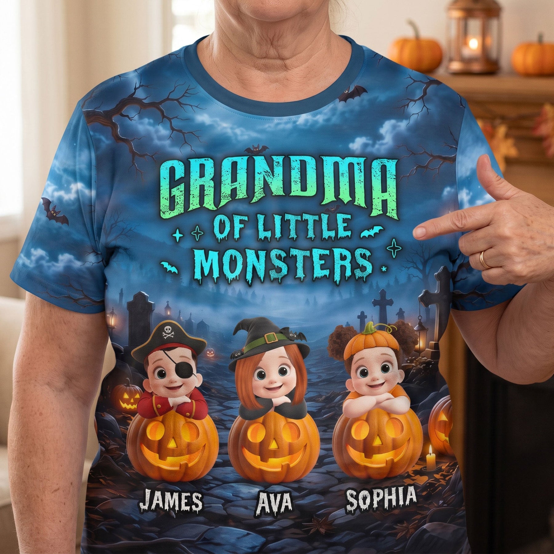 Grandma Little Monsters - Personalized Shirt