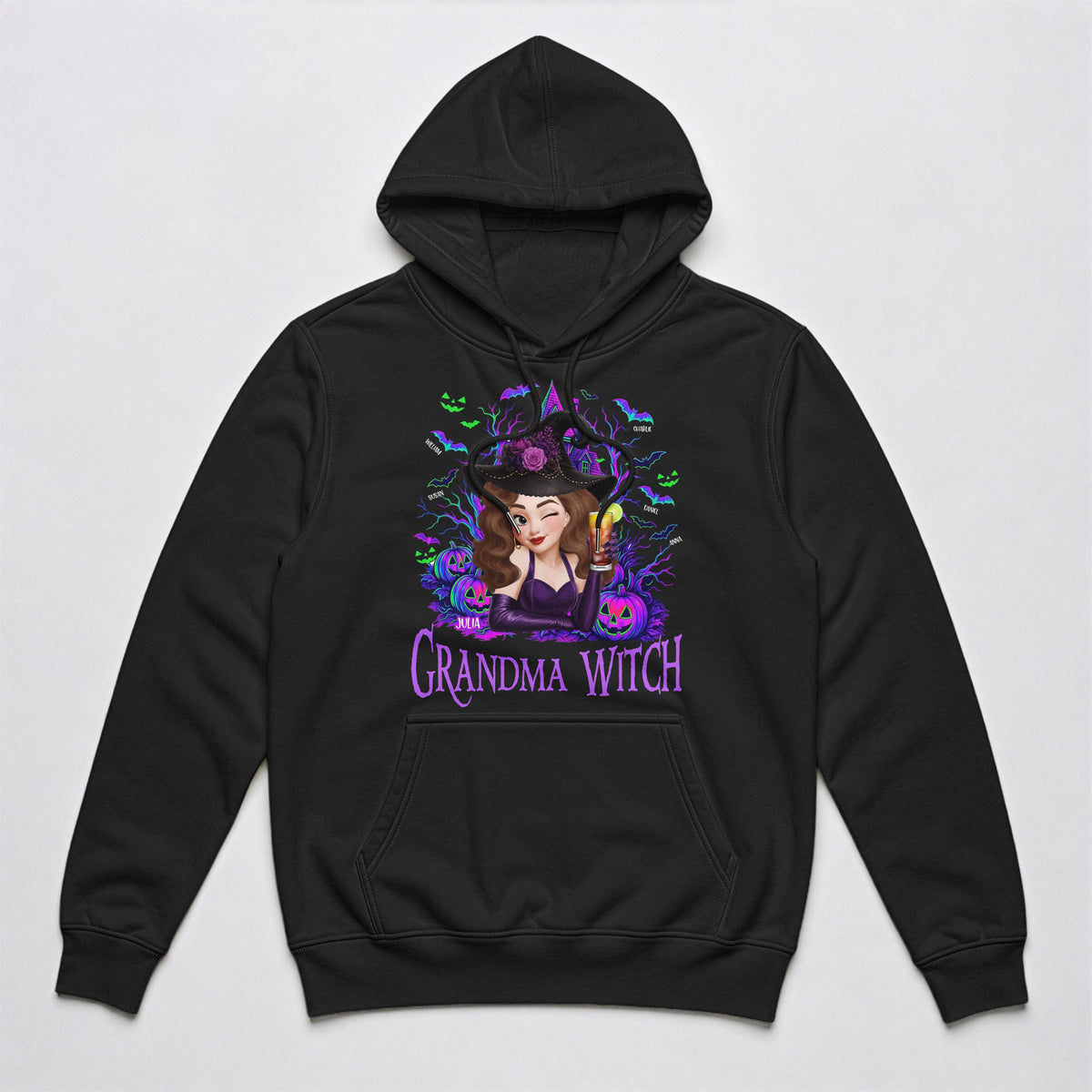 Grandma Witch Halloween Customes, Grandma Halloween Gift - Personalized Shirt
