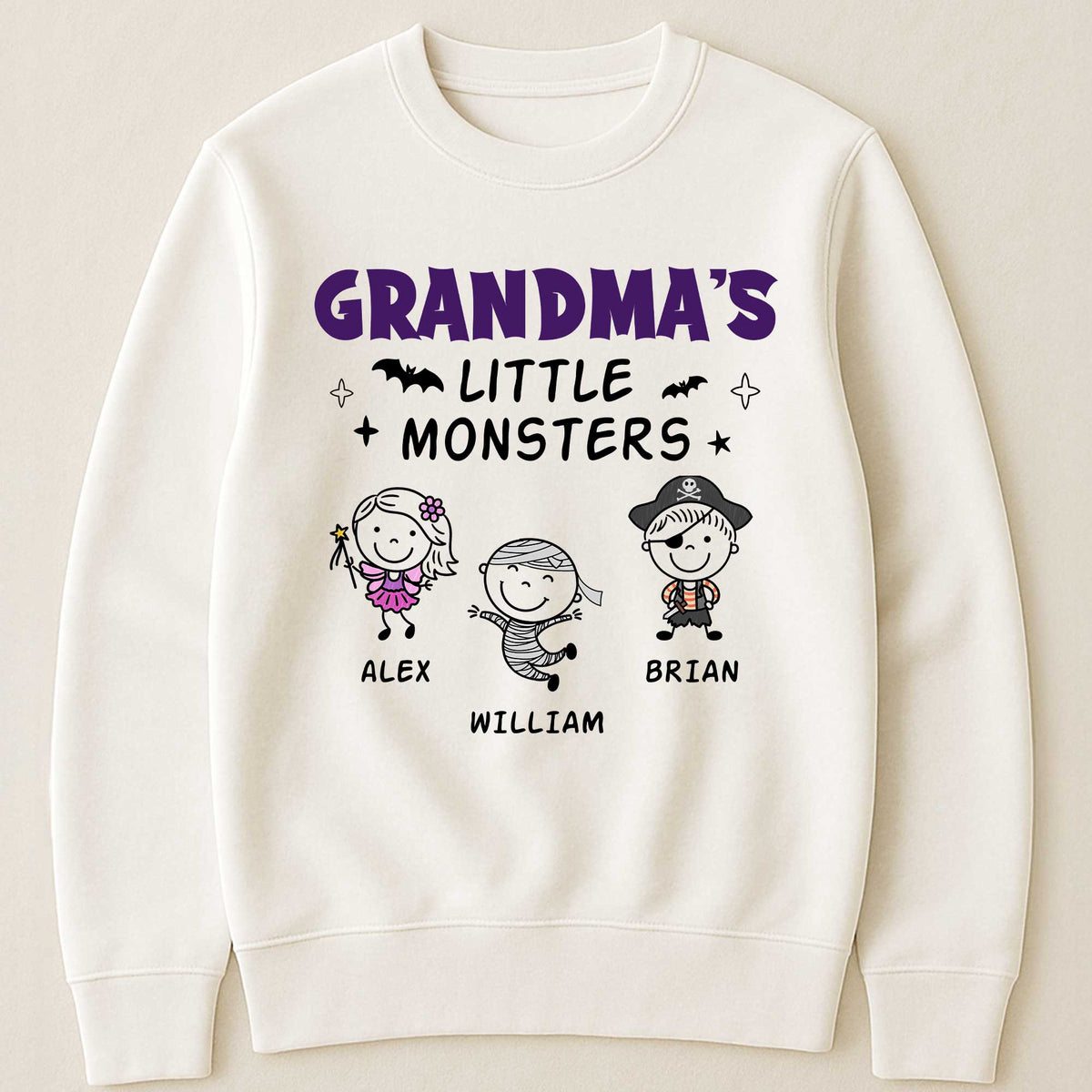 Grandma's Little Monsters Doodle - Personalized Shirt