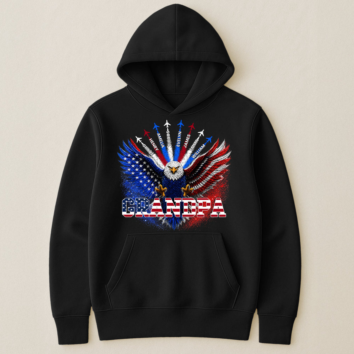Grandpa Bald Eagles - Personalized Shirt