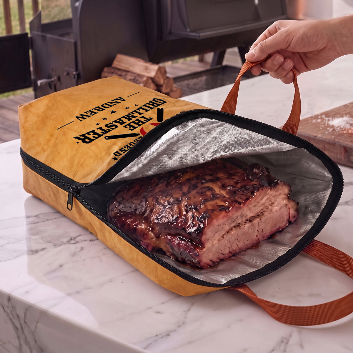 Grill Master, King Of The Bbq - Personalized BBQ Blanket