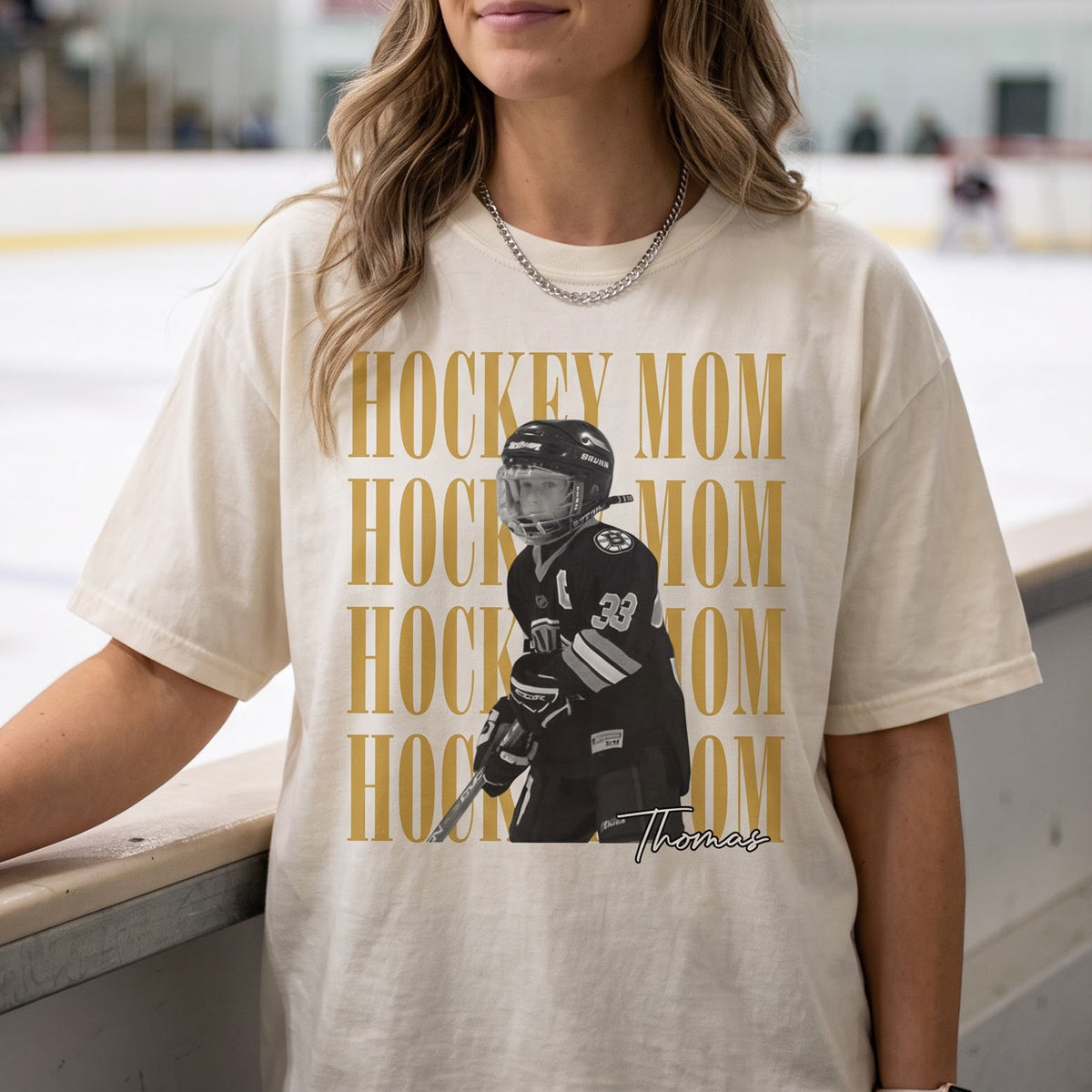 Hockey Mom Custom Photo - Personalized Shirt