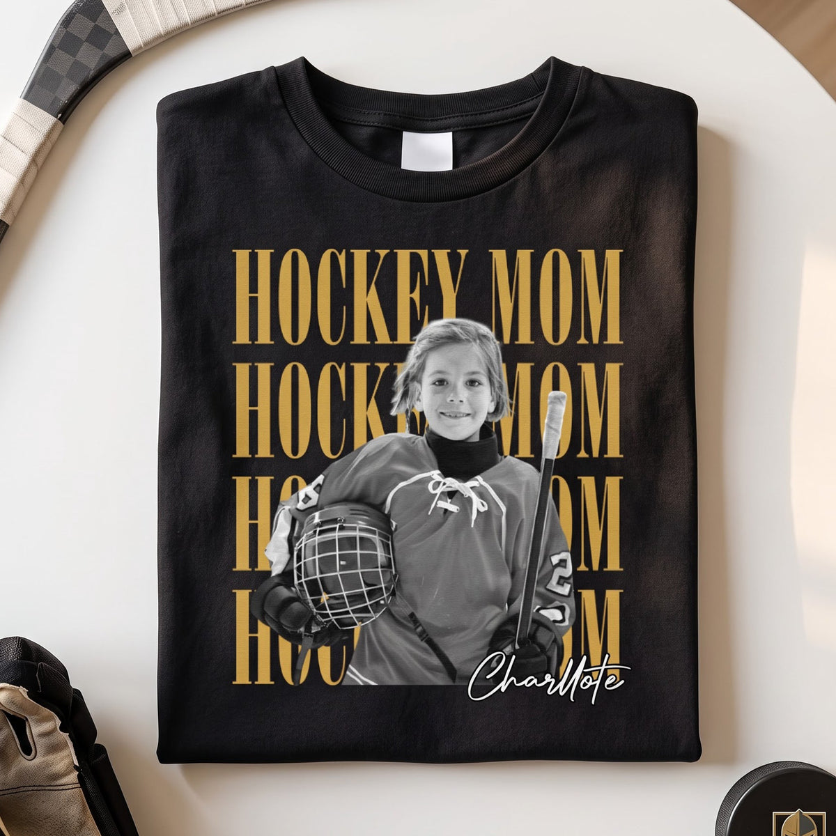 Hockey Mom Custom Photo - Personalized Shirt