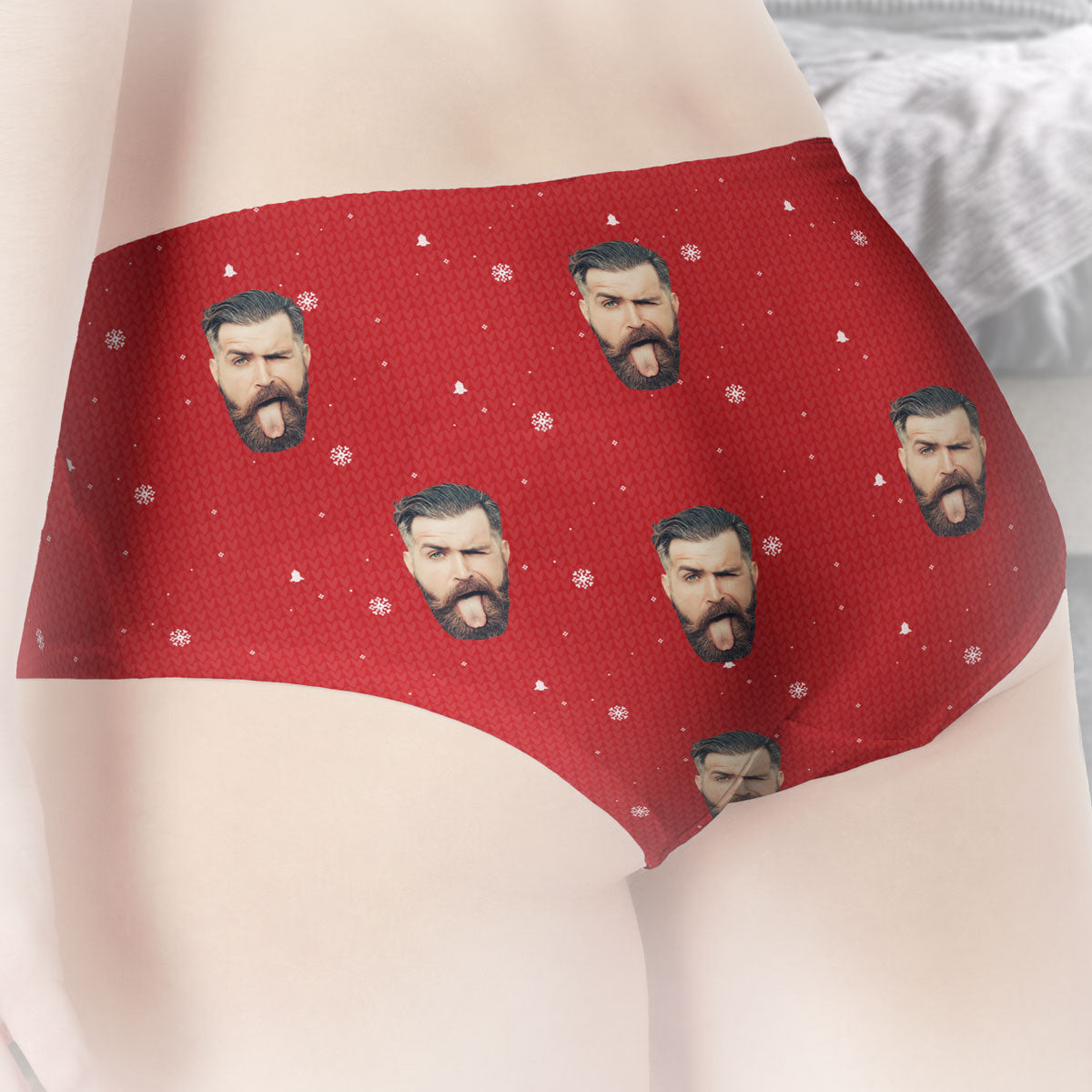 I Licked It So It's Mine - Personalized Photo Women's Low-waisted Brief - Gift For Wife