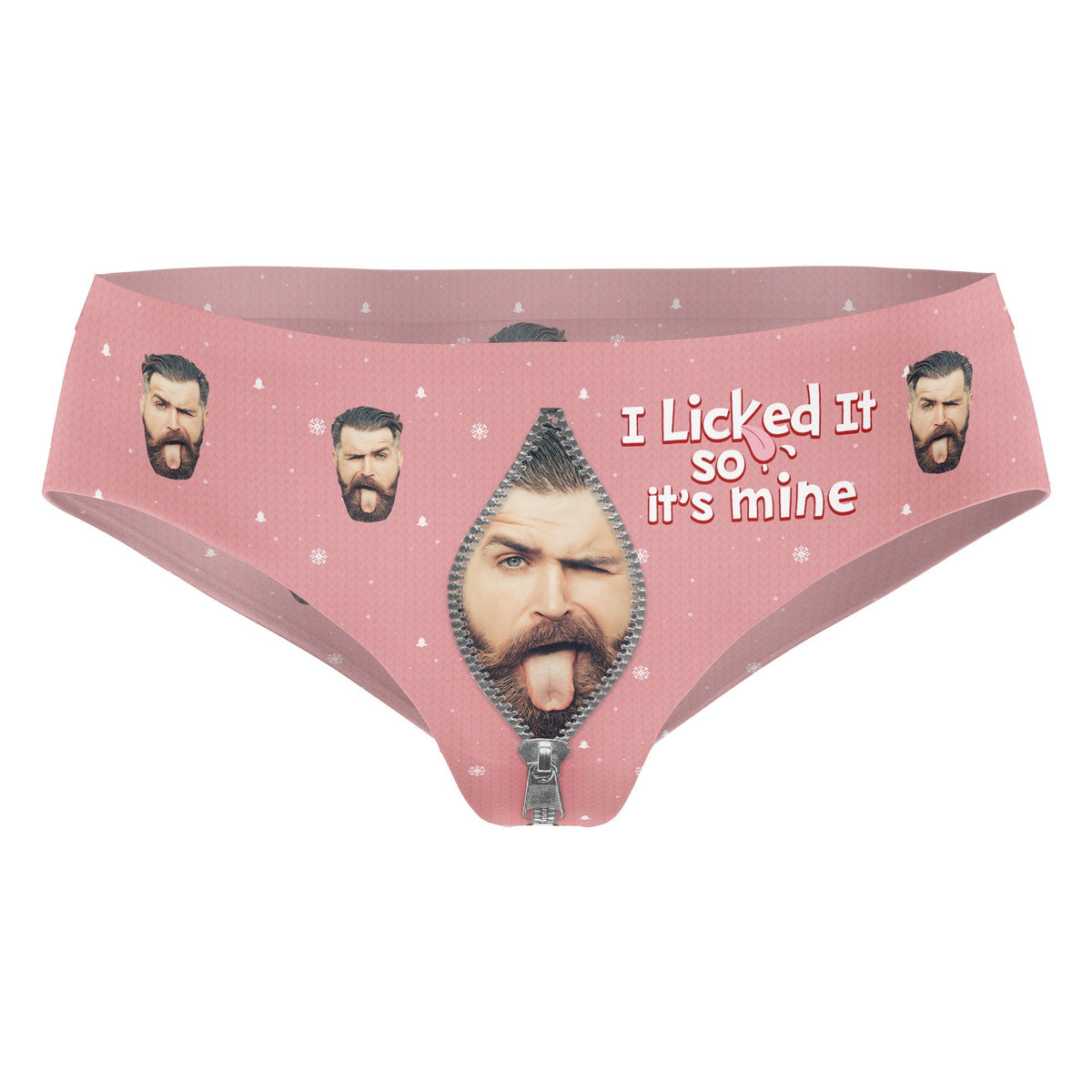 I Licked It So It's Mine - Personalized Photo Women's Low-waisted Brief - Gift For Wife