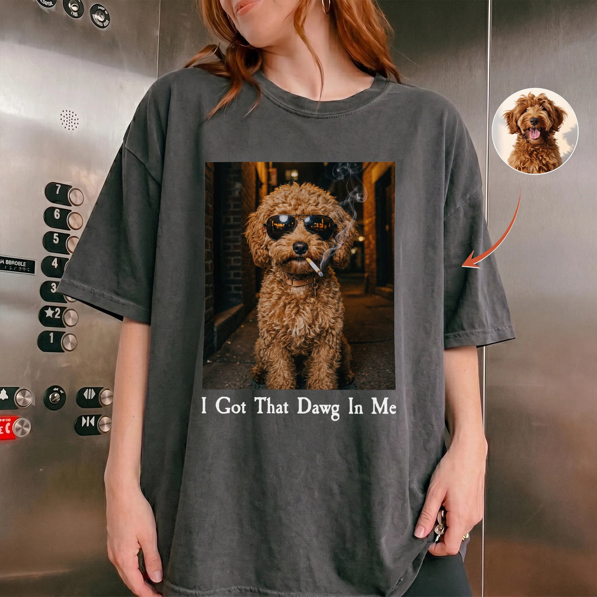 I Got That Dog In Me Custom Pet Photo Funny Meme - Personalized Shirt