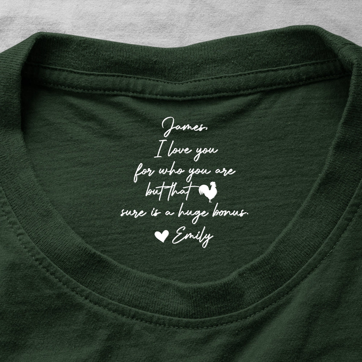 I Love You For Who You Are But That Sure Is A Huge Bonus - Hidden Spicy Message For Him - Personalized Shirt