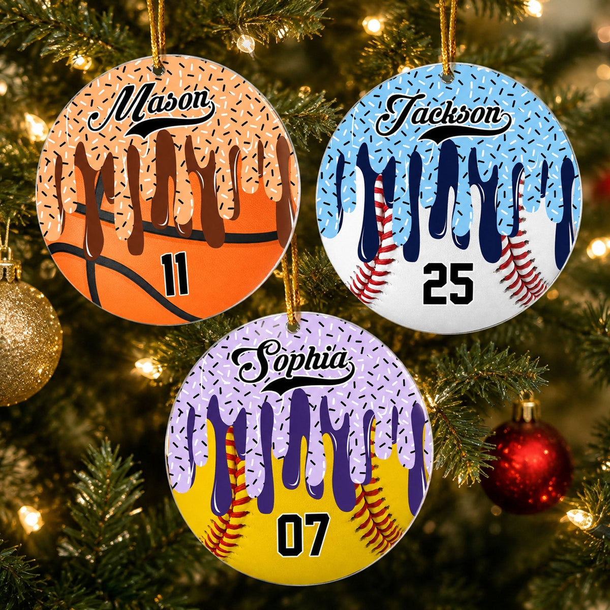 Ice_Cream_Drip_Sport_For_Kids_Grandkids_Baseball_Softball_Basketball_Football_Personalized_Ornament_1
