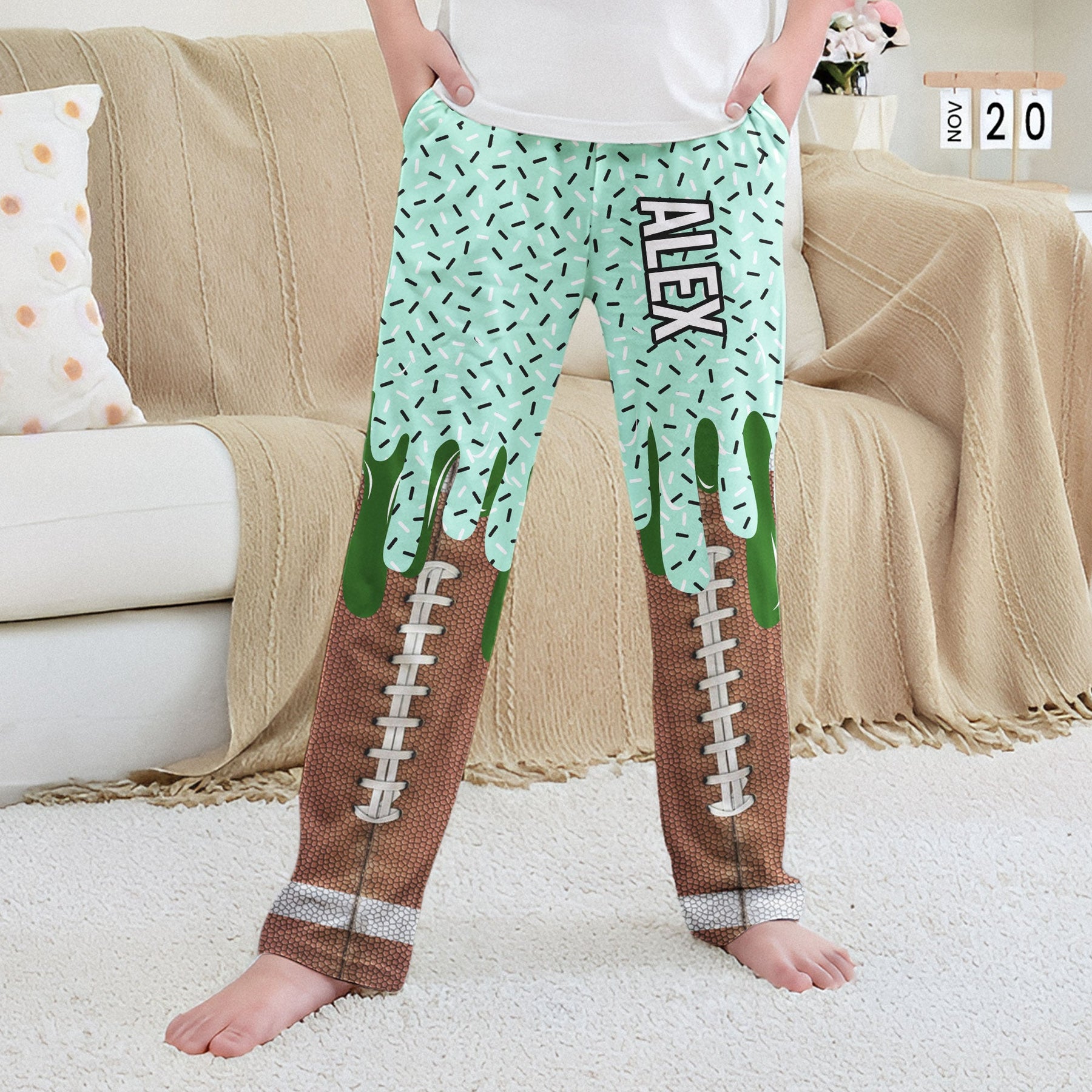 Icecream-Drip-Design-For-Baseball,-Softball,-Soccer,-Football,-Basketball,-Hockey-Lover-Personalized-Lounge-Pants-2