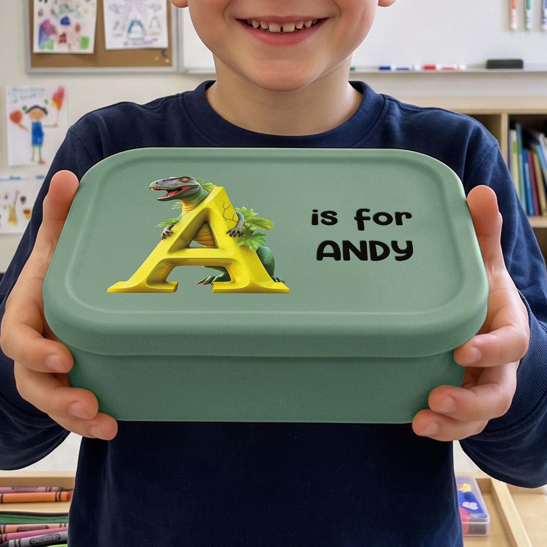 Kid Initial Name - Personalized Lunch Box