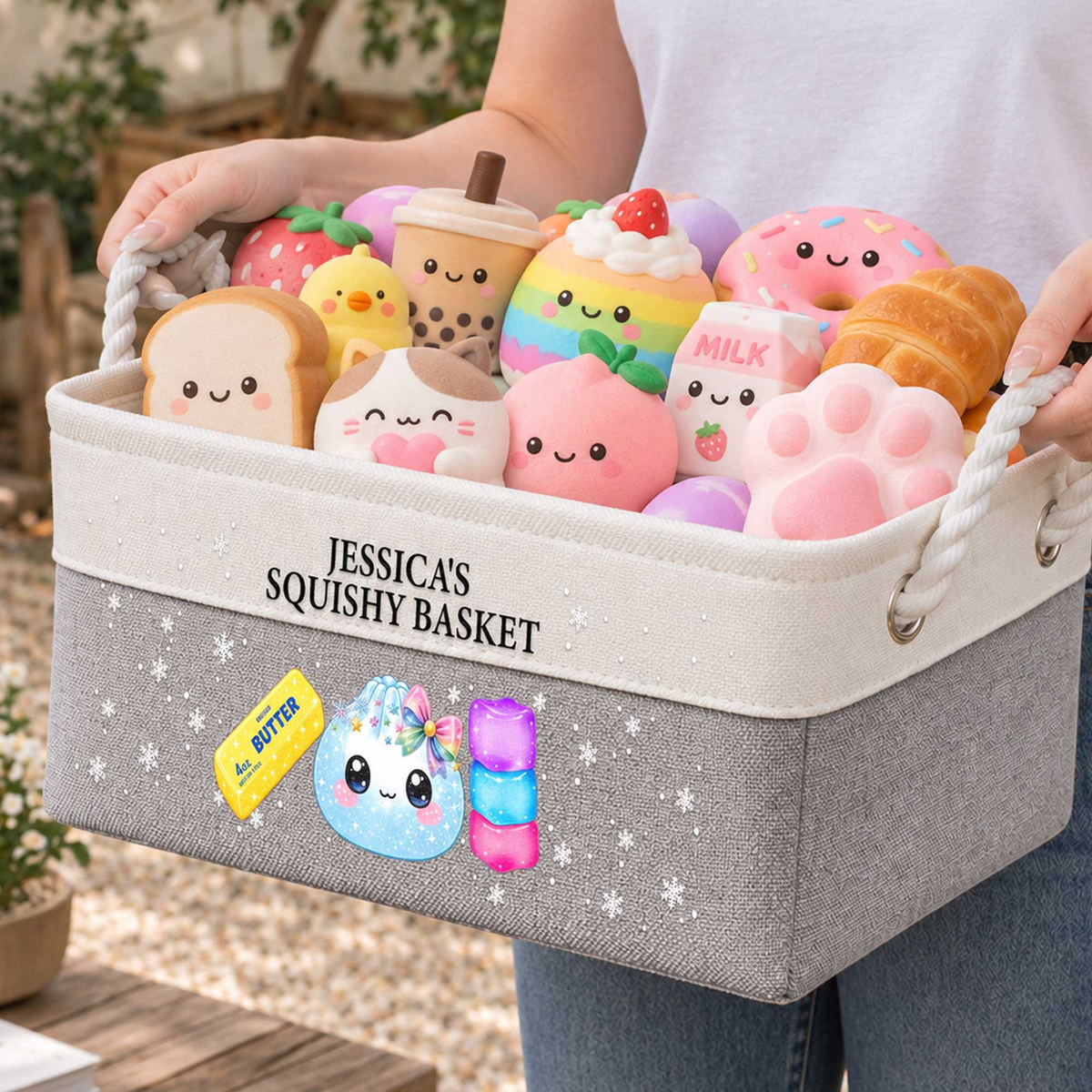 Kid Squishy Hunter - Personalized Storage Basket