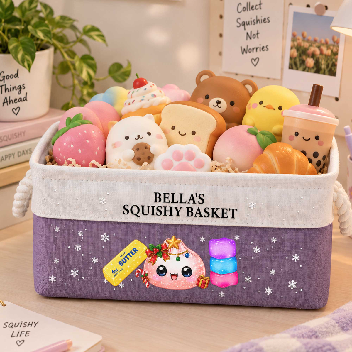 Kid Squishy Hunter - Personalized Storage Basket