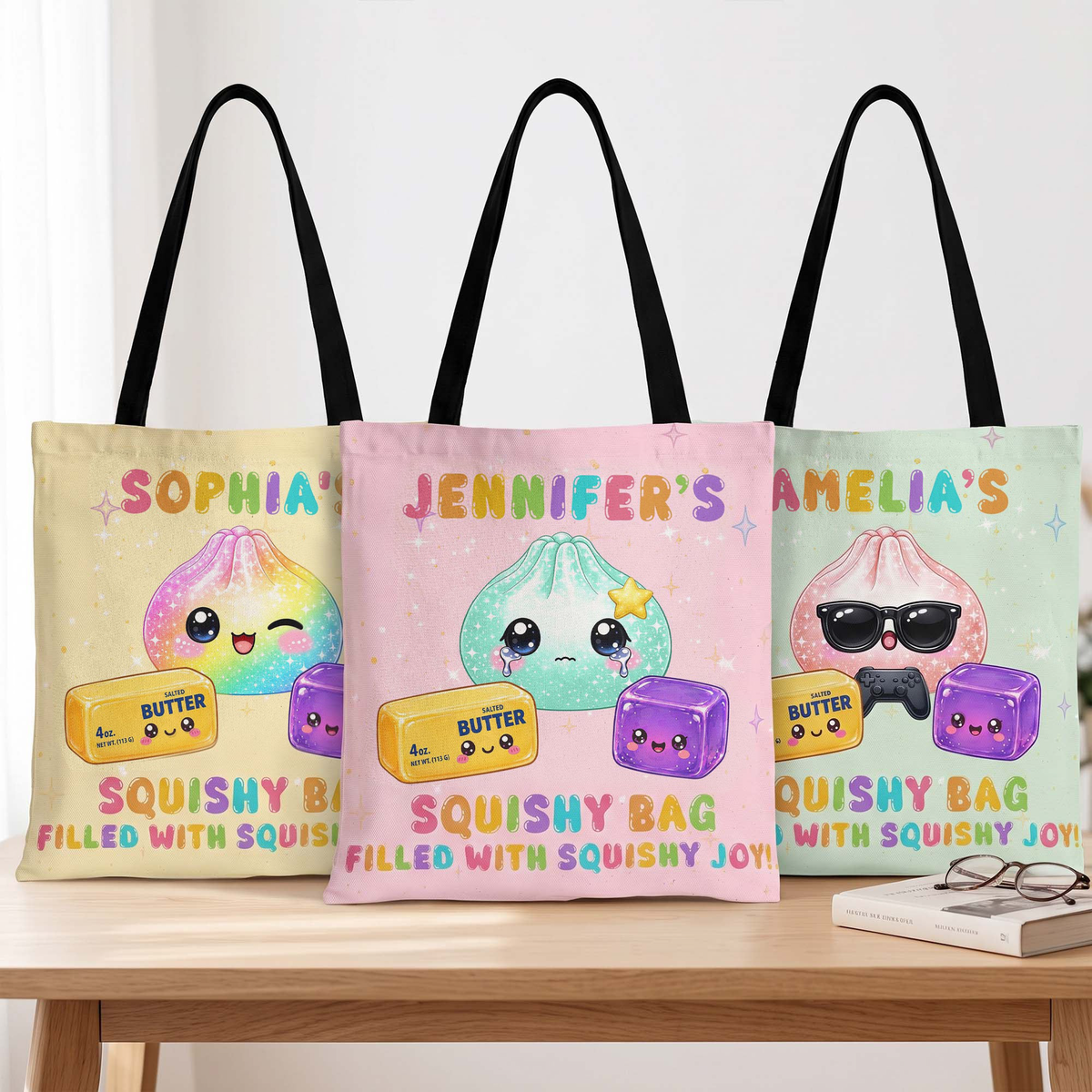 Kid Squishy Hunter - Personalized Tote Bag