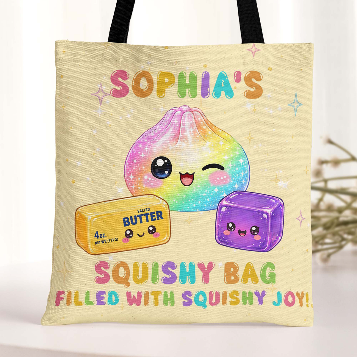 Kid Squishy Hunter - Personalized Tote Bag