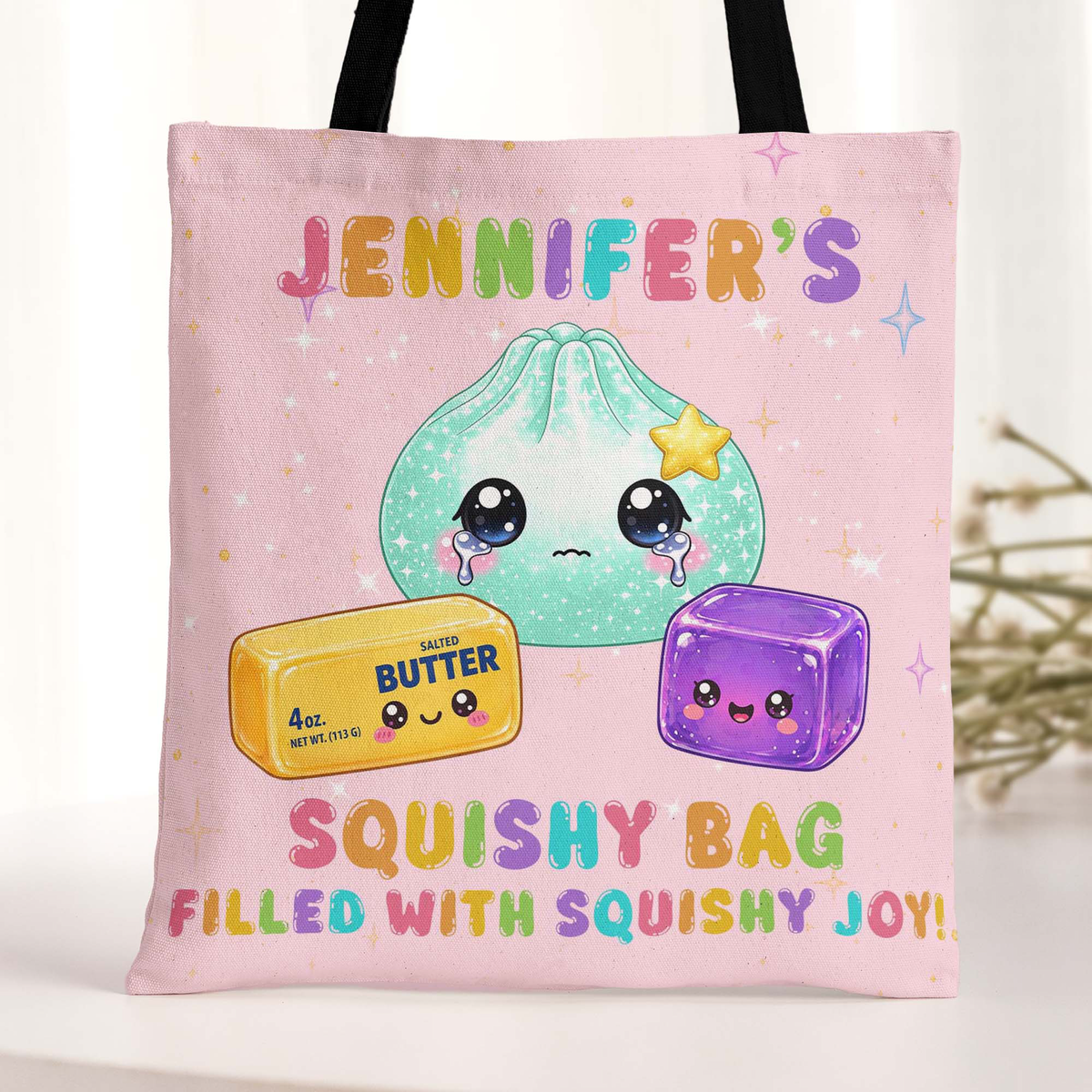 Kid Squishy Hunter - Personalized Tote Bag