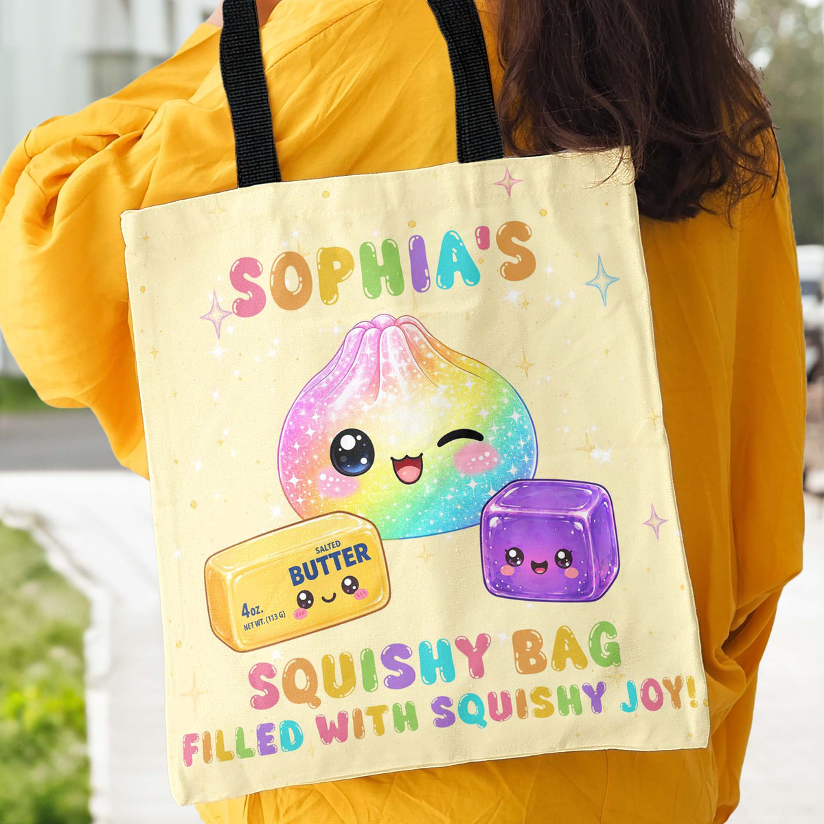 Kid Squishy Hunter - Personalized Tote Bag