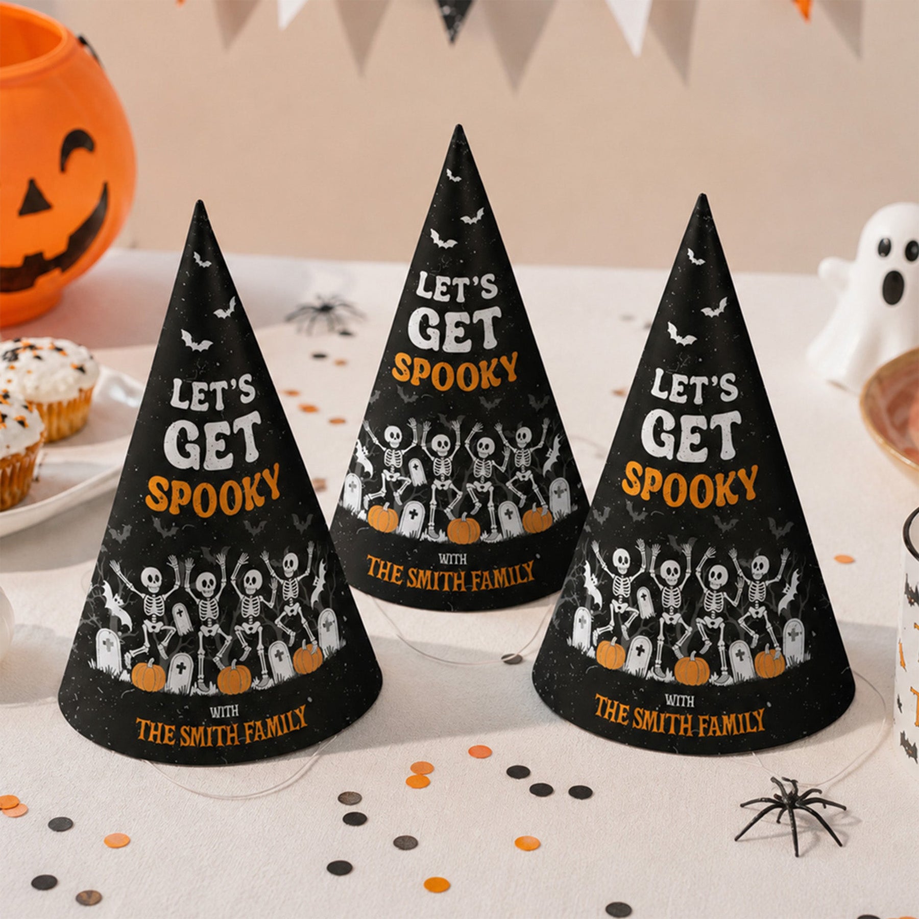 Let's Get Spooky - Personalized Party Hats