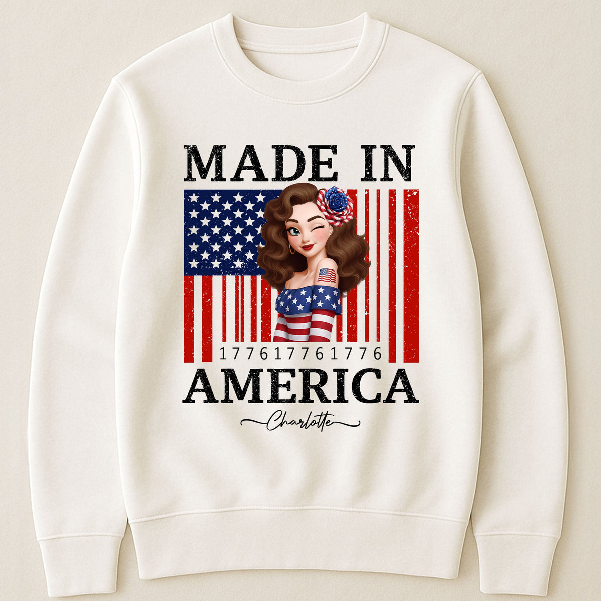 Made In America Patriotic Flag - Personalized Shirt