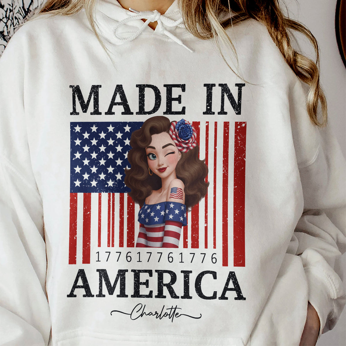 Made In America Patriotic Flag - Personalized Shirt