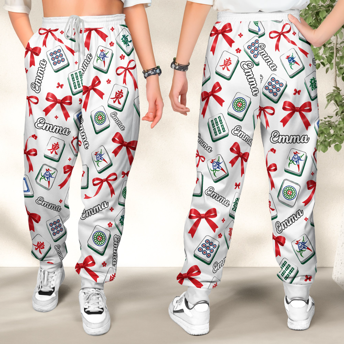 Mahjong Custom Name Gift For Mahjong Lovers, Mahjong Girls - Personalized Lounge Pants