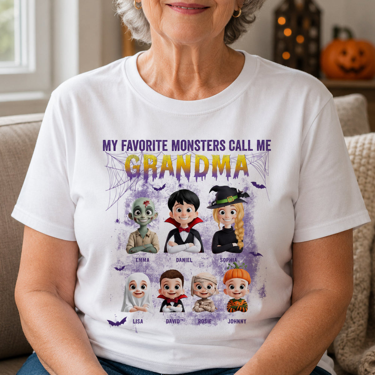 My Favorite Monsters Call Me Grandma - Personalized Shirt